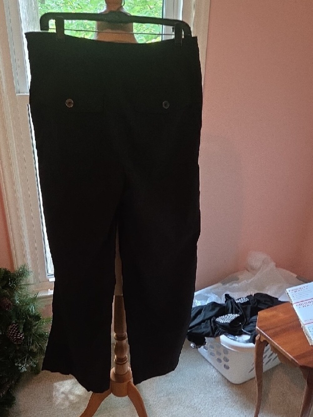 Anatomie Black Wide-Leg Travel Trousers - Picture 3 of 4